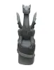 Product image 7 of the product “Sitting dragon on a rock, approx. 152 cm high. Cast stone, handcrafted & colored ”